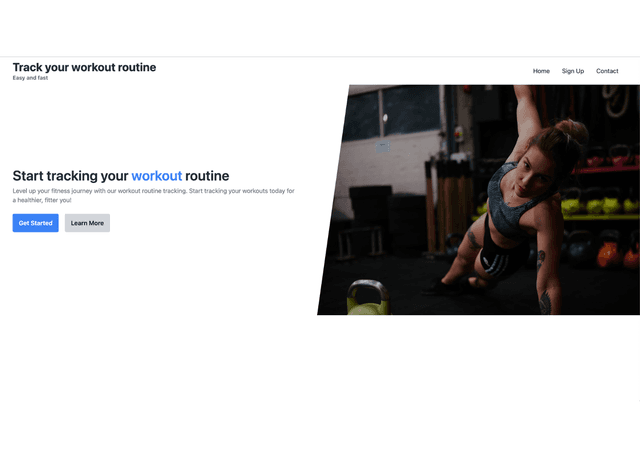 Workout Routine Tracker